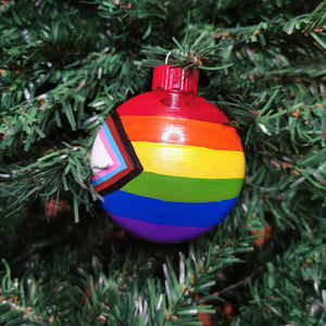 Pride Flag Ornament Handpainted