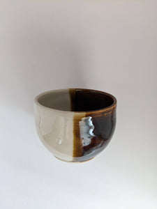 Cream and brown Ceramic Bowl