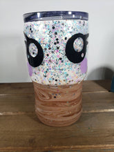 Load image into Gallery viewer, Kawaii Hot Chocolate and Marshmallow 14oz Acrylic Glitter Tumbler
