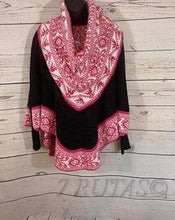 Load image into Gallery viewer, Alpaca Wool Poncho with turtle neck scarf
