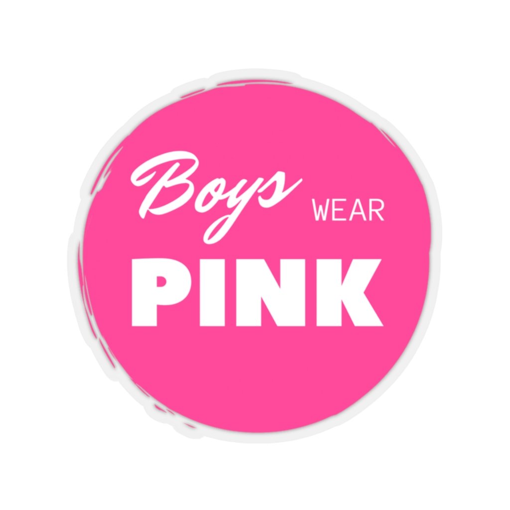 Boys Wear Pink Sticker