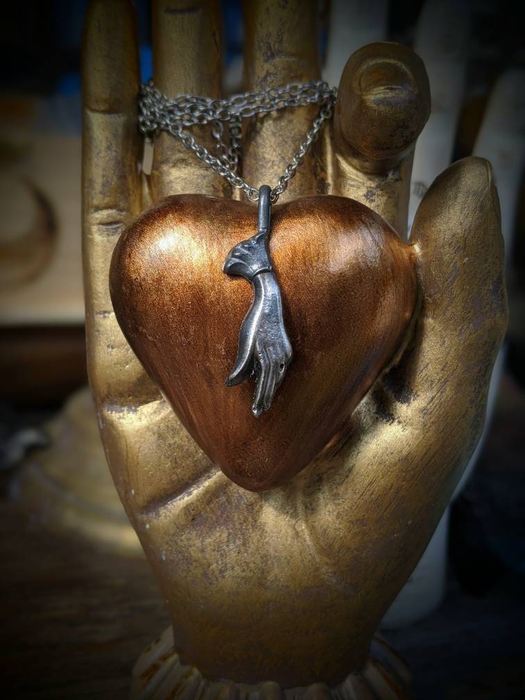 Victorian hand pendant necklace