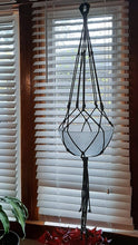 Load image into Gallery viewer, Macrame hanger long black cord
