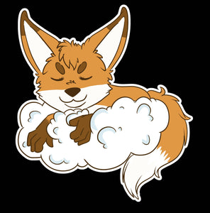 Cloud Fox - Vinyl Sticker