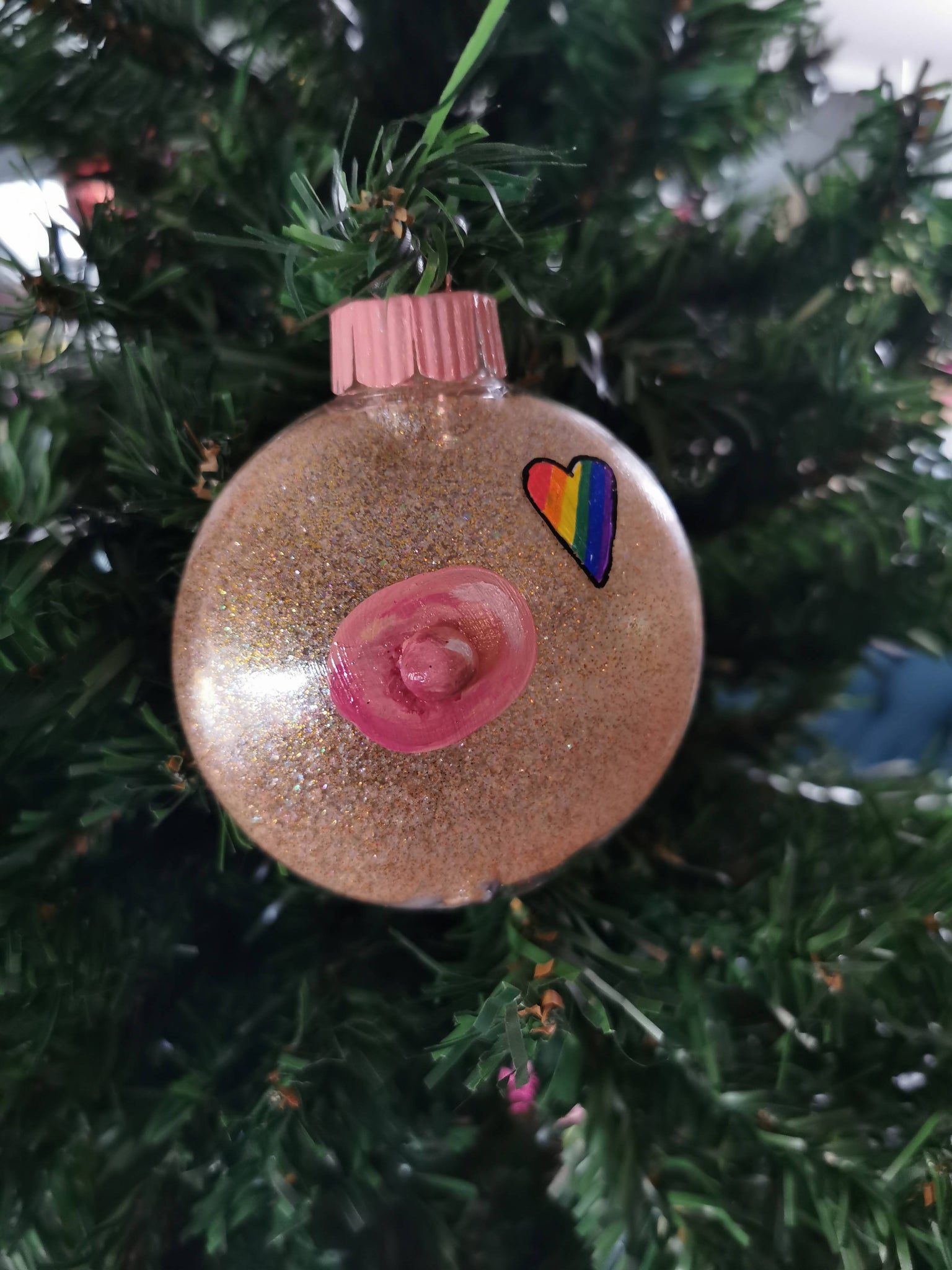 Nipple/Boob Ornament- Handpainted – Flamingo Market
