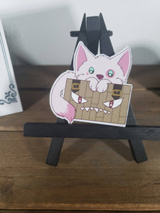 Pink Cat Mimic Dungeons and Dragons Magnet