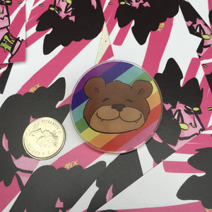 Upside-down Gay Bear Pin