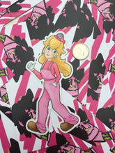 Load image into Gallery viewer, Peach in Overalls 7.5cm x 14.4cm Sticker
