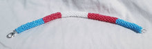 Load image into Gallery viewer, Handmade Bead Bracelet - Transgender Pride Flag
