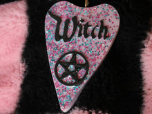 Load image into Gallery viewer, Witch Planchette Pendant- Made to Order Necklace/Keychain
