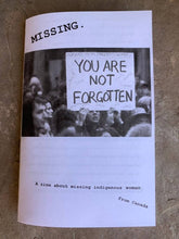 Load image into Gallery viewer, MISSING.-A zine about missing indigenous women from Canada
