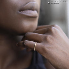 Load image into Gallery viewer, Pillar Ring with Fairtrade Certified Gold
