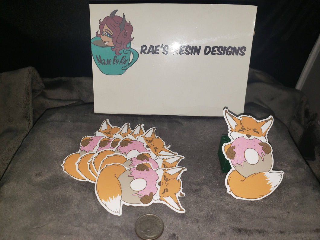 Fox Donut - Vinyl Sticker