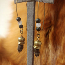 Load image into Gallery viewer, Young Skunk Paw Earrings - *REAL BONE*
