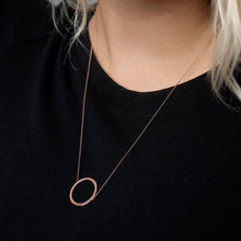 Load image into Gallery viewer, Circular Polished Necklace in Recycled Rose Gold
