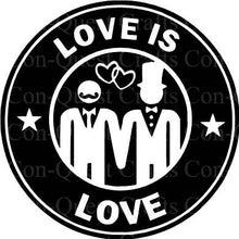 Load image into Gallery viewer, Love is Love Wedding Permanent Decal - DECAL ONLY

