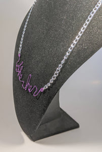 She/Her Talisman Necklace - Purple