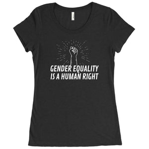 Gender Equality is a Human Right Fitted T-Shirt