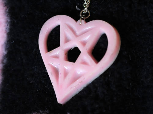 Heartagram Necklace-Made To Order Resin Jewelry