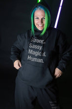 Load image into Gallery viewer, Strong Sassy Magical Human Hoodie - Silver
