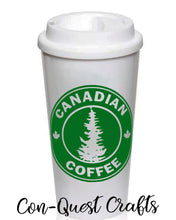 Load image into Gallery viewer, Canadian Coffee Permanent Adhesive Decal - DECAL ONLY
