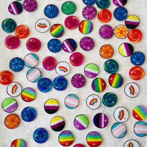 Rainbow Logo Stitch Markers