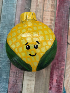 Corn Glitter Ornament