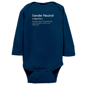 Gender Neutral Long Sleeve Bodysuit