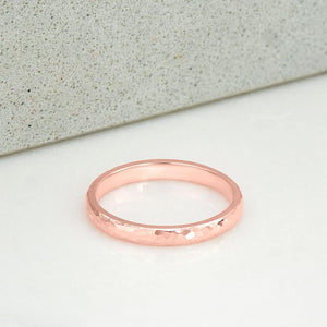 Concave Ring in Rose Gold