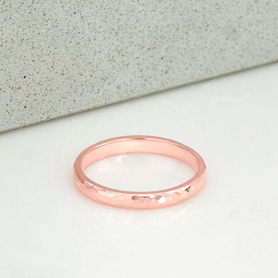 Concave Ring in Rose Gold