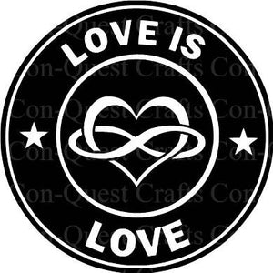 Love is Love Permanent Decal - DECAL ONLY