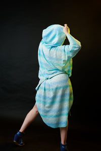 Cuddle Puddle Sweater Dress-Blue Cotton Candy