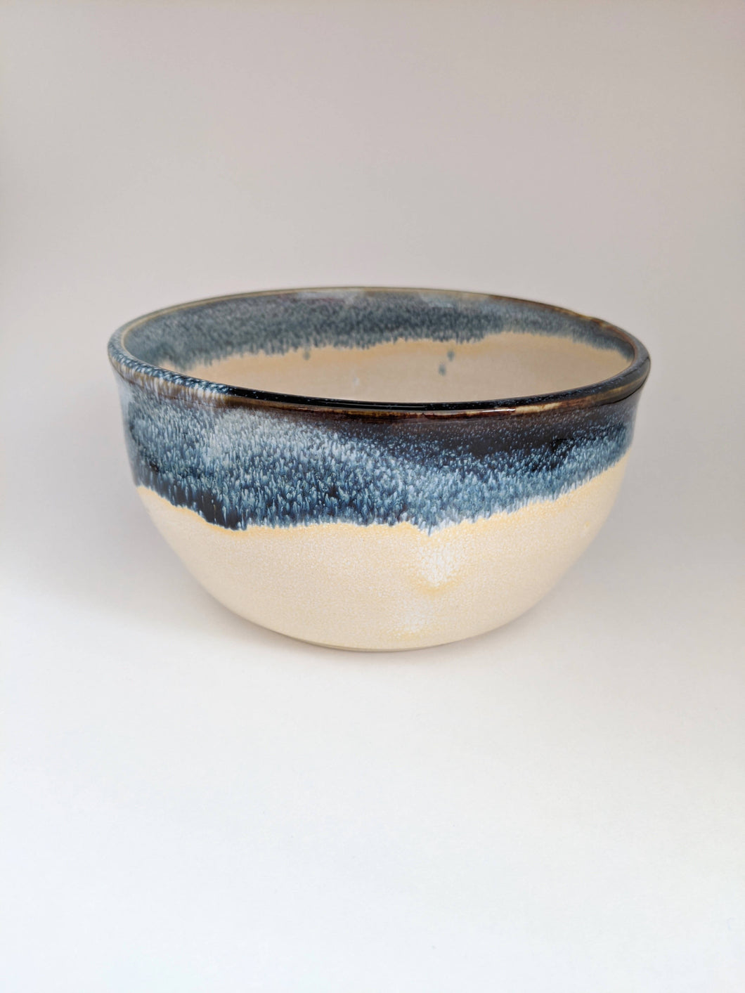 Falling water blue and cream Ceramic Bowl
