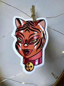 Latex Tiger sticker