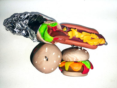 Fastfood polymer clay ornaments