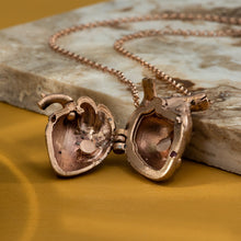 Load image into Gallery viewer, Kimberlite Heart Locket in Rose Gold
