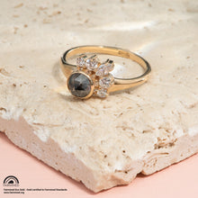 Load image into Gallery viewer, Diamond Spray Ring in Fairmined Certified Yellow Gold
