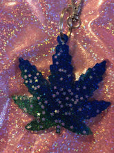 Load image into Gallery viewer, Resin Weed Leaf Keychain
