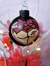 Load image into Gallery viewer, Whimsical Glitter Booty Heart Ornament
