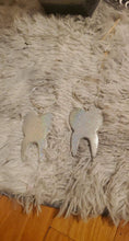 Load image into Gallery viewer, Holographic Tooth Earrings- Made To Order Kawaii Jewelry
