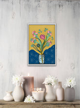 Load image into Gallery viewer, Flowers with Yellow and Blue
