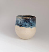 Load image into Gallery viewer, Falling water blue and cream Ceramic Cup
