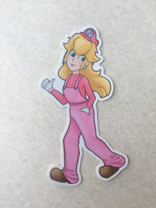 Princess Peach & Mario Outfit Swap Stickers