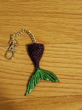 Load image into Gallery viewer, Mermaid Tail Keychain/Necklace- Made To Order Kawaii Jewelry
