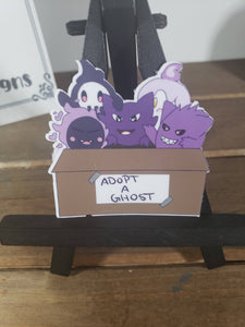 Adopt a Ghost - Pokemon Vinyl Die Cut Sticker