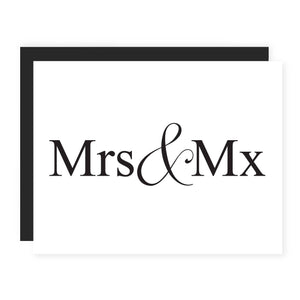 Mrs & Mx