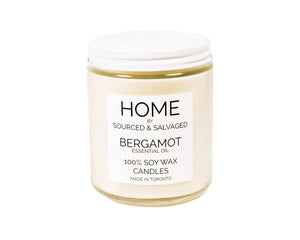 Bergamot Soy Wax Candle (ESSENTIAL OIL)