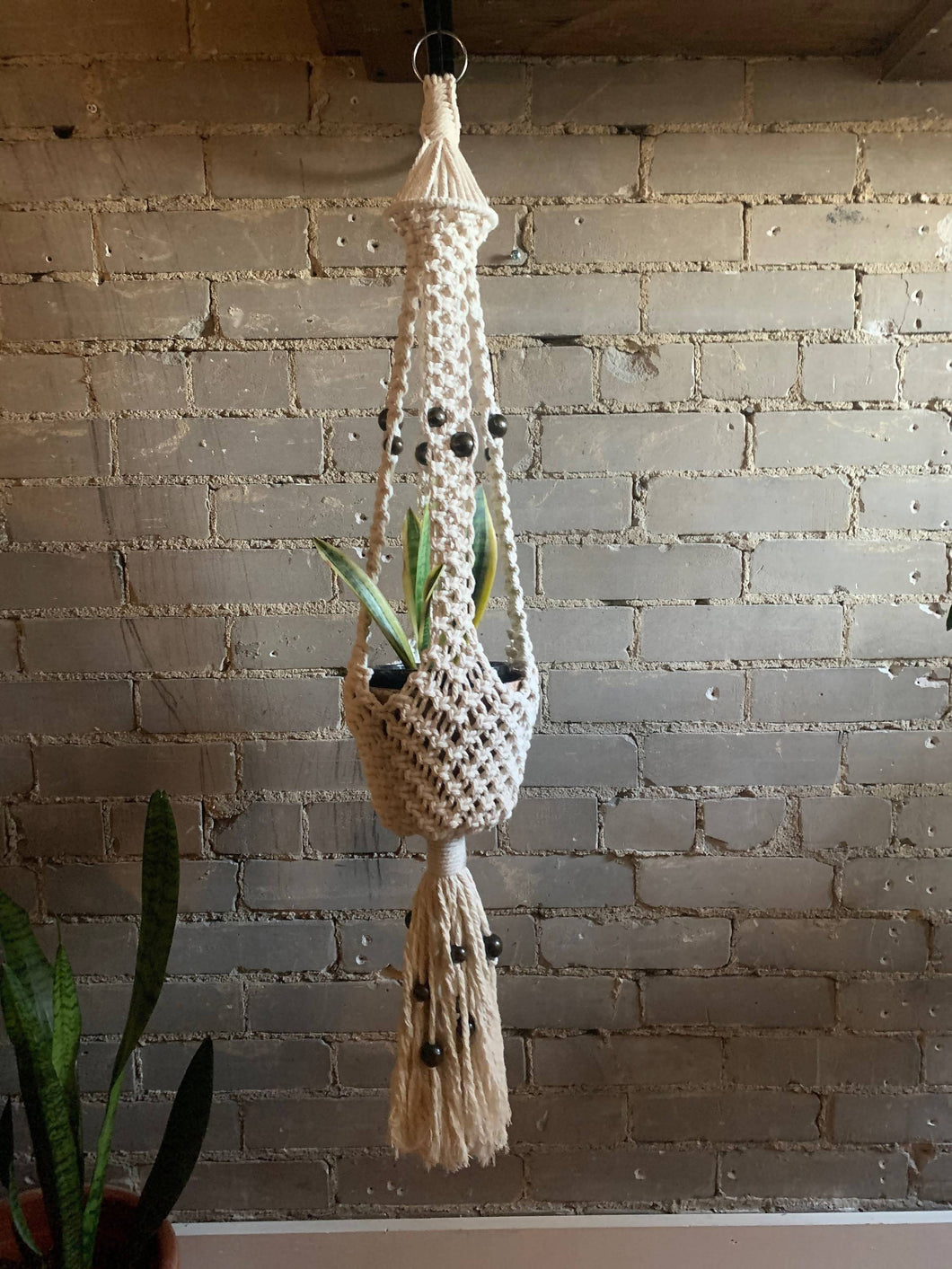 step by step 70's macrame plant hanger 70s Inspired Macrame Plant Hanger – Flamingo Market