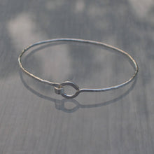 Load image into Gallery viewer, Forged Silver Wire Bracelet w/ Clasp
