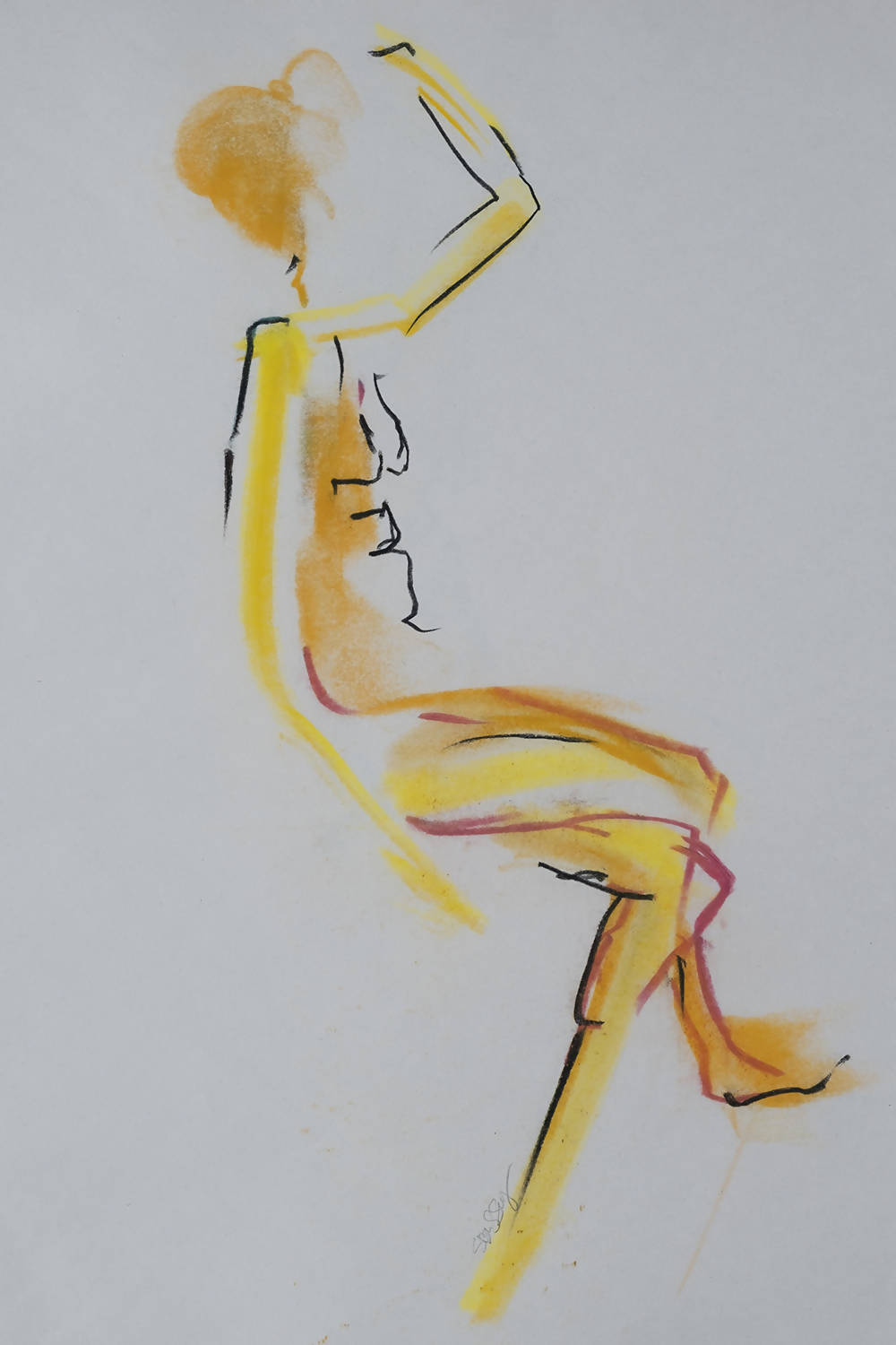 Yellow Human SItting